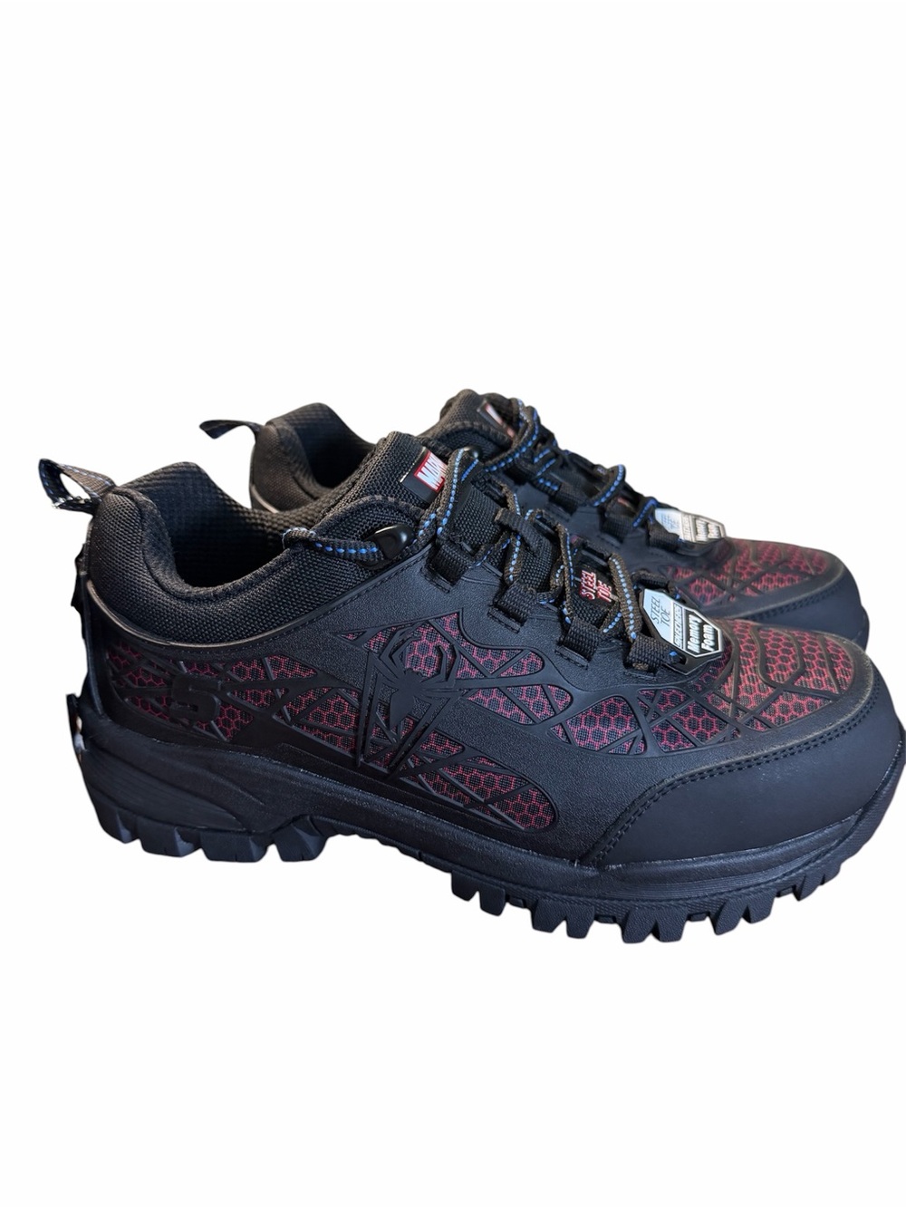 Marvel x Sketchers Gatlon Spidey Steel Toe Work Shoes